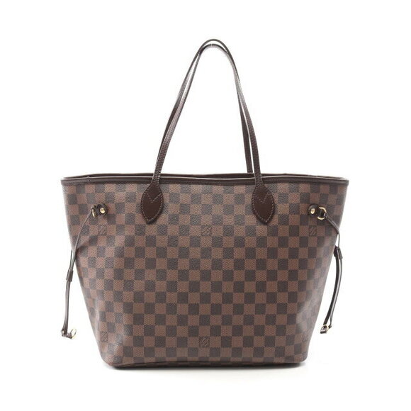 Louis Vuitton Handbags - Louis Vuitton Neverfull Tote Bag Canvas Leather Damier Brown
